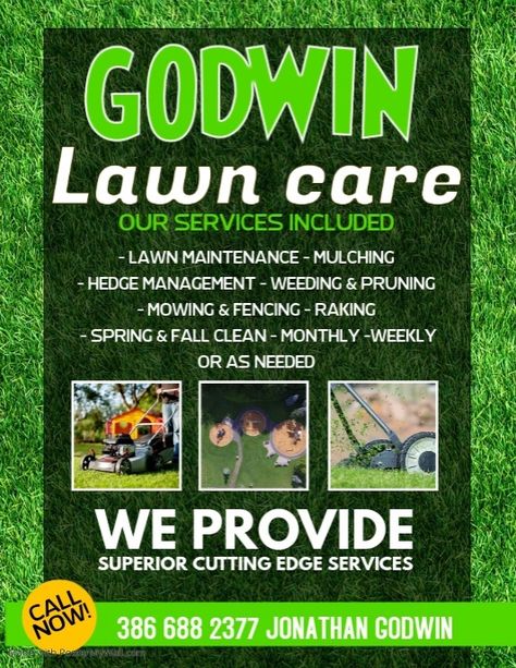 Copy of Lawn Service Flyer Landscape Flyer, Lawn Care Flyers, Flyers Ideas, Lawn Care Business, Advertising Flyers, Flyer Free, Lawn Service, Templates Free Design, Promotional Flyers