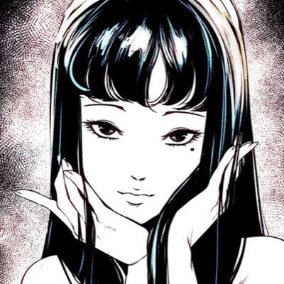 Luna Core, Japanese Horror, Junji Ito, Scary Art, Long Black Hair, Anime Drawings Tutorials, Art Icon, Dark Anime, Cute Anime Pics