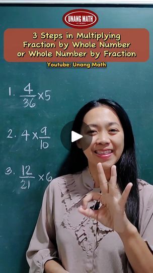 10K views · 422 reactions | 3 Steps in Multiplying Fraction by Whole Number or Whole Number by a Fraction
#fractions 
#multiplyingfraction 
#mathfraction 
#math 
#mathtutorial 
#mathlove 
#matheducation | Unang Math | Unang Math · Original audio Multiplying Fractions, Math Tutorials, Math About Me, Math Fractions, 10k Views, Education Math, Math Resources, Audio, Maths Resources