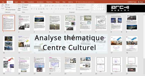 ArchiGuelma: Analyse thematique des centres culturels D Art, Composition, How To Plan, Architecture, Quick Saves