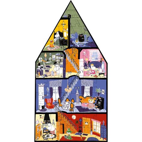 Moomin House, Grafic Novel, Moomin Books, Moomin Valley, Building Illustration, Tove Jansson, House Illustration, Building Art, Calvin And Hobbes