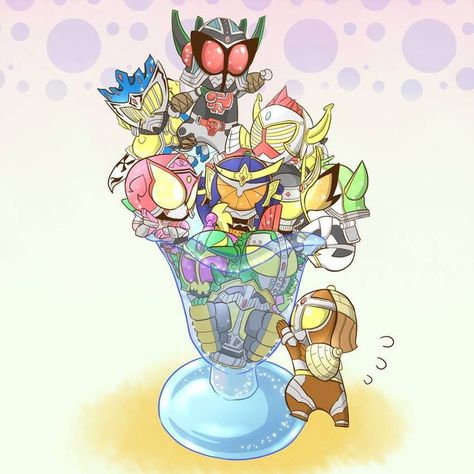 Kamen Rider Faiz, Fruit Cup, Kamen Rider Gaim, Power Rangers Megaforce, Power Rangers Fan Art, Time Cartoon, Hero Time, Kamen Rider Series, Marvel Comic Universe