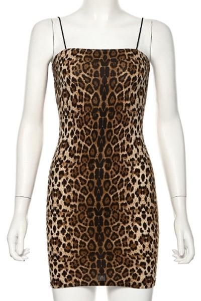 Mini Bodycon Dress, Style Goals, Brown Spots, Good Stretches, Bodycon Mini Dress, Strappy Heels, Perfect Dress, Dress Skirt, Leopard Print