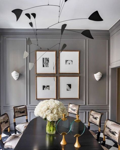 Photowall Ideas, Grey Dining Room, Grey Room, Grey Dining, Elegant Dining Room, Design Apartment, The Dining Room, Top Interior Designers, Apartment Inspiration