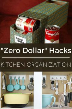 You don’t need unlimited funds to put a stopper on overflowing kitchen cabinets. These 11 DIYs can transform even the most cluttered cupboard into an organizational oasis—all with near zero cost, time, or effort. Dollar Store Organizing Kitchen, Chest Freezer Organization, Diy Kids Room, Craft Organization Diy, Quick Organization, Organize Kitchen, Declutter Kitchen, House Organization, Organizational Ideas