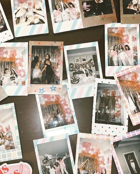 Polaroid Bachelorette Ideas, Pjs And Polaroids Bachelorette, Bachelorette Picture Ideas, Beach Bachelorette, Tulum, Palm Beach, Bachelorette Party, Mood Board, Best Friends