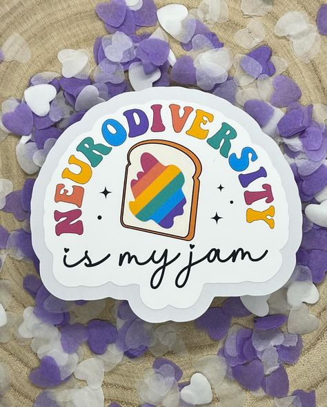 🌟Brighten up your day with a splash of color! 🎨 Our vinyl stickers are perfect for adding personality to your everyday items. Stick them on and make your world vibrant! 🌈 #StickerLove #CustomVinyl #LaptopDecals #CraftyLife #ColorYourWorld Rainbow Toast, Embrace Neurodiversity, Celebrate Neurodiversity, Jam Design, Easter Stickers, Pride Stickers, Inclusive Design, My Jam, Custom Vinyl