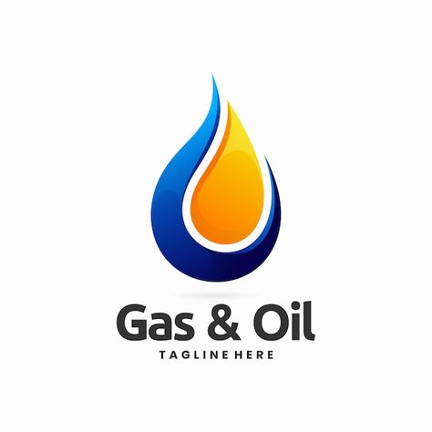 Gas and oil logo design for business or ... | Premium Vector #Freepik #vector #petroleum-logo #gas-logo #blue-flame #energy-logo Oil Company Logo Design, Gas Company Logo, Oil And Gas Logo, Petroleum Logo, Energy Company Logo, Oil Logo Design, Oil Company Logos, Energy Logo Design, Cleaners Logo