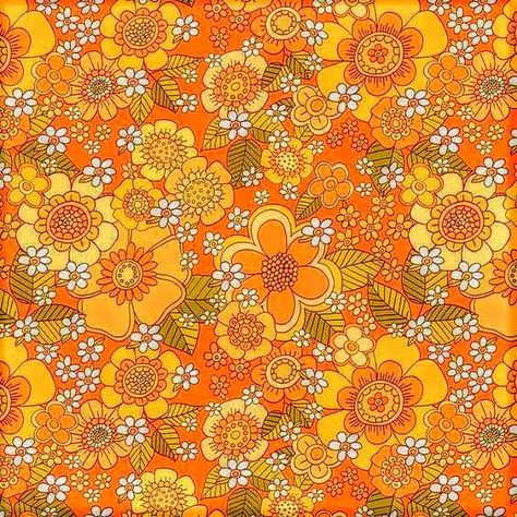 Orange Hippie Aesthetic, Flower Power Aesthetic, Flower Power Poster, 60s Flower Pattern, Flower Power Wallpaper, 60s Wallpaper, 70s Floral Pattern, 60s Art, Orange Pillow