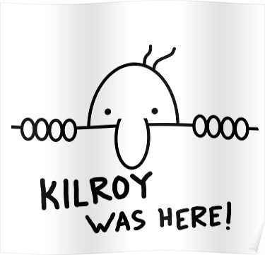 Kilroy Was Here Poster Kilroy Was Here, Tattoo Thoughts, Just Ink, Poster Drawing, Avicii, Chalk Art, Wall Ideas, Diy Projects To Try, Rock Painting