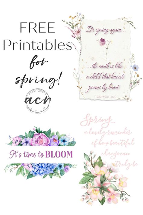 Sayings About Flowers, Spring Sayings, Spring Printables Free, Spring Quotes, Free Printable Planner Stickers, Spring Images, Spring Printables, Printables Free, Planner Printables Free