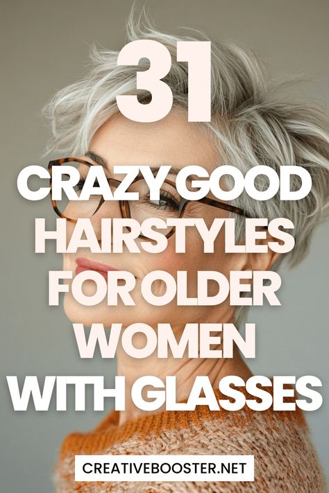 31 Crazy Good Hairstyles for Older Women with Glasses to Try in 2024 – CreativeBooster Hairstyles For Over 60 With Glasses, Older Women Gray Hairstyles, Eyeglasses For White Hair, Dorothy Hammil Haircut Hairstyles, Glasses For White Haired Women, Glasses For Women Over 60 Grey Hair, Hearing Aid Hairstyles, Short Hair Over 60 Older Women Glasses, Glasses With Grey Hair