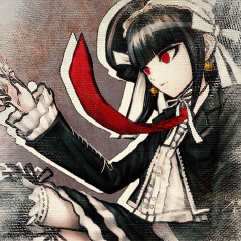 Celestia Ludenberg Celestia Ludenberg, Danganronpa, The Story, Red, Anime, Black