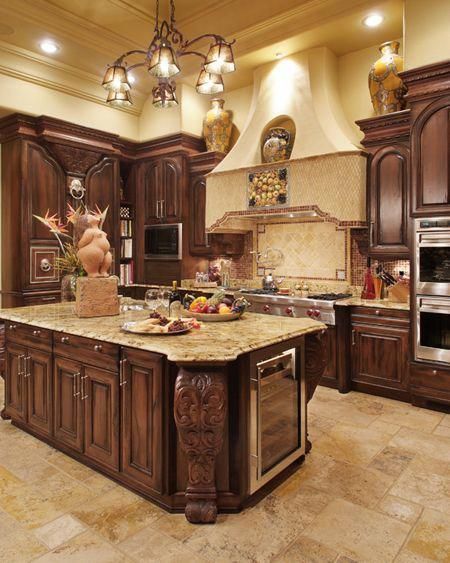 Color Cabinets, Tuscan Kitchen Design, Irvine California, Kitchens Luxury, Tuscan Design, Tuscan Kitchen, Buying A House, Mediterranean Home Decor, Tuscan House