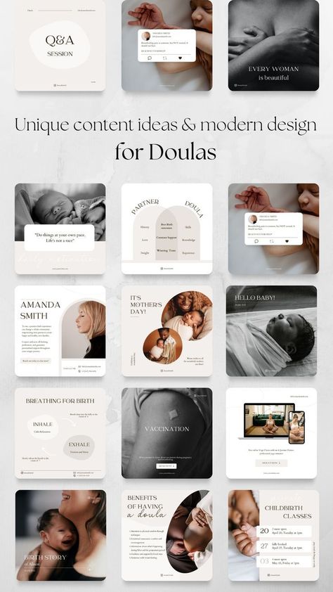 Social Media for Doulas | Doula Instagram Template | Doula Business Template | Doula Instagram Posts University Marketing, Doula Business, Birth Doula, Social Media Marketing Tools, Pregnancy Journey, Marketing Skills, Marketing Consultant, Social Media Marketing Services, Social Media Channels