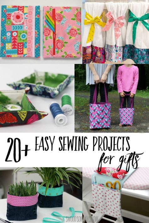 Get crafty and try one of these 20+ easy sewing projects for gifts! A curated list of tutorials and patterns that make great gift to sew, all beginner sewing tutorials that are easy to follow and fun to make. Easy Sewing Projects For Gifts, Sewing Projects For Gifts, First Sewing Projects, Fabric Crafts Diy, Christmas Sewing Projects, Sewing To Sell, Beginner Sewing, Sewing Projects For Kids, Baby Hats Knitting