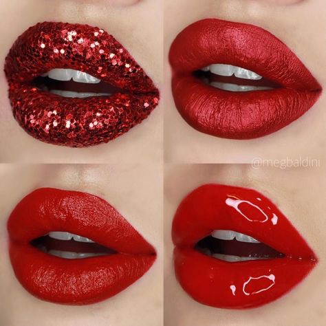 11.3k Likes, 131 Comments - Lime Crime (@limecrimemakeup) on Instagram: “Which look is your fave? We think @magbaldini is rocking each one, feat. #Velvetines in RED HOT” Lip Goals, Dancing Competition, Lipstick Nails, Glitter Lipstick, Holiday Glam, Beauty Parlor, Glamour Makeup, Hot Lips, Christmas Makeup