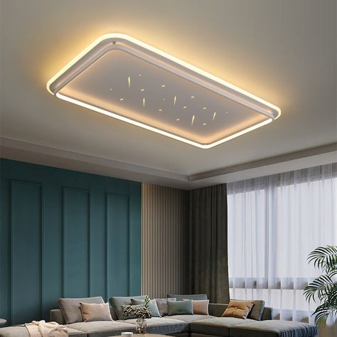 Description 
 
 
 
 Voltage 
 110V-120V,220V-240V 
 
 
 Color 
 White 
 
 
 Number of Lights 
 1 
 
 
 Style 
 Minimalist 
 
 
 Material 
 Iron 
 
 
 Lamp Shade Material 
 Iron 
 
 
 Fixture Type 
 Flush Mount Lighting 
 
 
 Occasion 
 Living room, bedroom 
 
 
 Bulb Type 
 Built-in LED 
 
 
 Integrated LED 
 Yes 
 
 
 Connection Type 
 Hardwired 
 
 
 
 
 
 
 
 
 Dimensions 
 
 
 Shape & Size 
 Square - 11.81"/30CM 
 Square - 15.75"/40CM 
 Square - 19.69"/50CM 
 
 
 Fixture Width 
 11.81"/30cm 
 15.75"/40cm 
 19.69"/50cm 
 
 
 Fixture Height 
 2.28"/5.8cm 
 2.28"/5.8cm 
 2.28"/5.8cm 
 
 
 Wattage 
 28W 
 40W 
 48W 
 
 
 Lumen 
 2800lm 
 4000lm 
 4800lm 
 
 
 Dimensions 
 
 
 Shape & Size 
 Rectangular - 19.69"/50CM 
 
 
 Fixture Width 
 19.69"/50cm 
 
 
 Fixture Height 
 2.28"/5.8 Bedroom Wallpaper Accent Wall, Modern Ceiling Light Fixtures, Ceiling Light For Living Room, Led Flush Mount Ceiling Light, Light For Living Room, Wallpaper Accent Wall, Style Minimaliste, Wallpaper Bedroom, Led Flush Mount