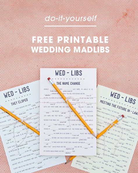 Mad Libs For Adults, Funny Mad Libs, Silly Wedding, Country Bachelorette Party, Funny Bridal Shower Gifts, Country Bachelorette Parties, Traditional Wedding Vows, Country Bachelorette, Wedding Mad Libs