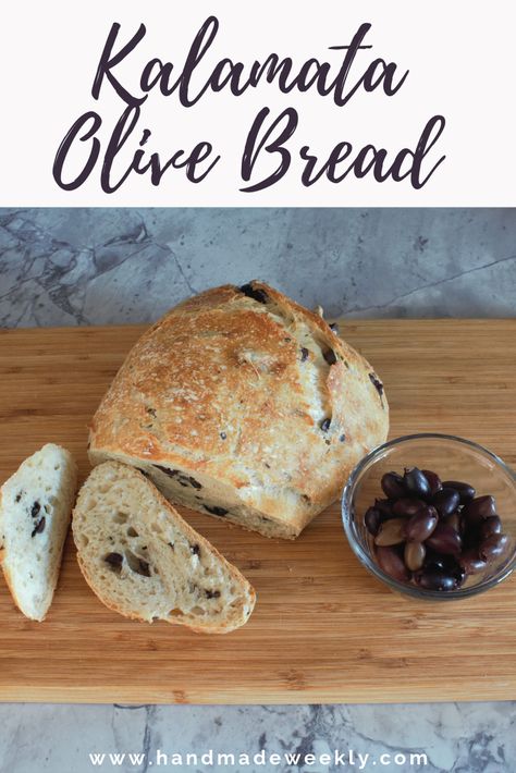 Olive Bread Machine Recipes, Easy Olive Bread, Kalamata Olive Recipes, Olive Loaf Bread, Kalamata Olive Bread, Olive Bread Recipe, Olive Loaf, Dutch Oven Bread, Olive Bread