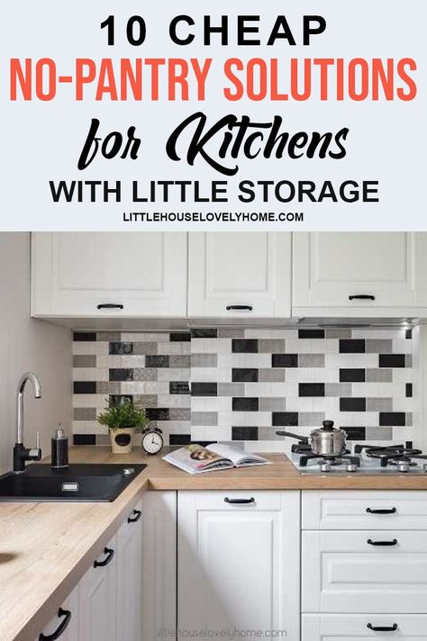 Kitchen Cheap Ideas, Pantry Ideas When You Dont Have A Pantry, Pantry When You Have No Pantry, Unconventional Pantry Ideas, Where To Store Food Without A Pantry, How To Organize A Small Kitchen With No Pantry, Organize Kitchen Without Pantry, Kitchen Organization With No Pantry, How To Add Pantry To Small Kitchen