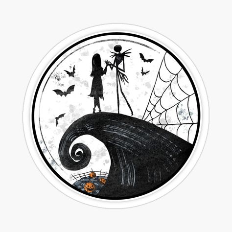 Get my art printed on awesome products. Support me at Redbubble #RBandME: https://www.redbubble.com/i/sticker/Nightmare-Before-Christmas-by-FreebirdDesigns/60600209.JCQM3?asc=u Nightmare Before Christmas Stickers, Button Ideas, Decorate Notebook, The Nightmare Before Christmas, The Nightmare, Halloween Stickers, Coloring Stickers, Christmas Stickers, Jack Skellington