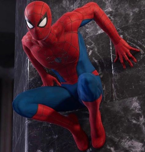 Spider Man On Wall, Spiderman On Wall Pose, Spidey Poses, Hero Poses, Spiderman Ultimate, Spiderman Poses, Idk What To Say, Spiderman Ps4, Marvel Superhero Posters