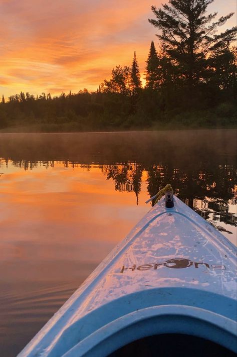 #summer #sunrise #kayak #river #maine Kayak Astetic, Kayak Aesthetic, Kayaking River, Kayaking Aesthetic, Sunrise River, Kayak Pictures, Kayaking Quotes, River Kayak, Ocean Kayaking