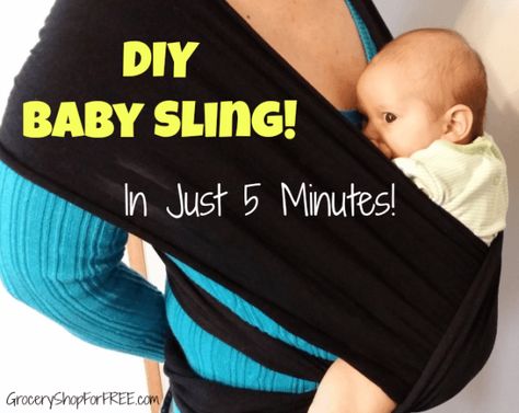 Are you in need of a Baby Sling? Well, here's a DIY Baby Sling that will only take 5 minutes and cost you nothing! Baby Sling Diy, German Roaches, Baby Sling Wrap, Baby Books Diy, Diy Baby Shower Decorations, Diy Backpack, Unborn Baby, Baby Sling, Baby Sling Carrier