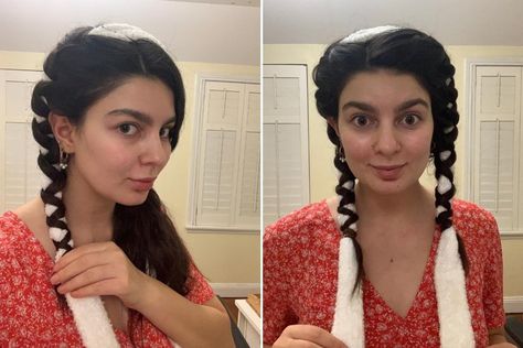 Bathrobe Curls: We tried this heatless styling hack. Bathrobe Curls, Curling Methods, Curl Hair Without Heat, No Heat Curls Overnight, Diy Hair Rollers, Wavy Hair Overnight, Heatless Curling, Fall Blonde Hair, Hair Without Heat