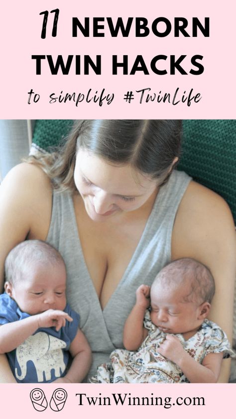 11 brilliant newborn twin  hacks to make twin life easier Twin Hacks, Twin Parenting, Twin Baby Gear, Twins Schedule, Feeding Twins, Triplets Pregnancy, Twins Pregnancy, Sleeping Twins, Twin Newborn