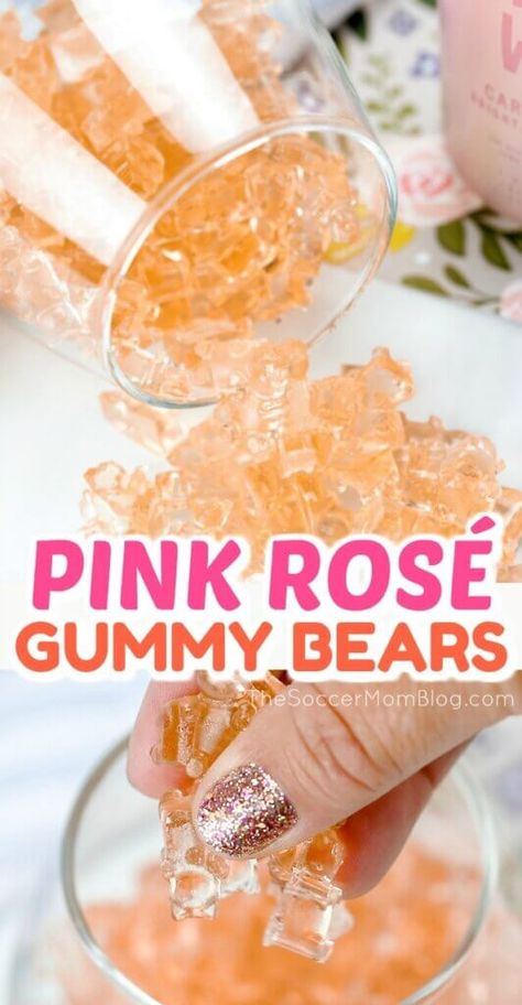 Wine Gummy Bears, Infused Gummy Bears, Peach Jello Shots, Peach Rum, Champagne Gummy Bears, Peach Jello, Fun Summer Drinks, Gummies Recipe, Bear Recipes