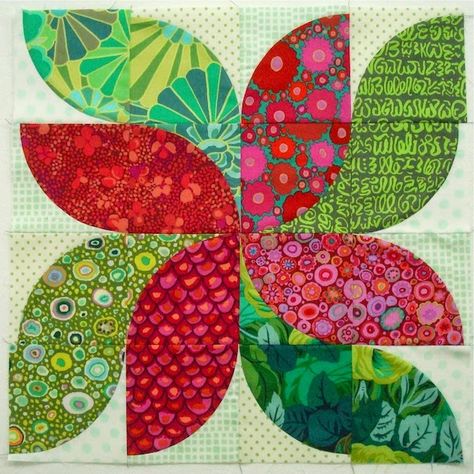 SpringLeaf Studios: Drunkard's Path Quilt Along 2015 Intro Drunkards Path Quilt, Drunkards Path, Colorful Quilt, Quilt Modernen, Block Quilt, Circle Quilts, Flower Quilts, Flower Leaves, Modern Quilt Patterns