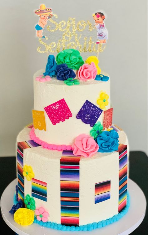 Mexican Gender Reveal Cake, Mexican Gender Reveal, Mexican Themed Cakes, Gender Reveal Cakes, Gender Reveal Cake, Reveal Ideas, Themed Cakes, Gender Reveal, Cake