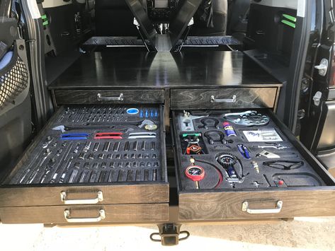 Ute Canopy Ideas, 10 Subwoofer Box, Fj Cruiser Forum, Camping 4x4, Portable Tool Storage, Van Organization, Ute Canopy, Welding Rig, Van Storage