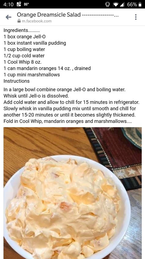 Orange Dreamsicle Salad, Dreamsicle Salad Recipe, Dreamsicle Salad, Dessert Salad Recipes, Easy Fruit Salad Recipes, Jello Salads, Jello Dessert Recipes, Dessert Oreo, Orange Dreamsicle