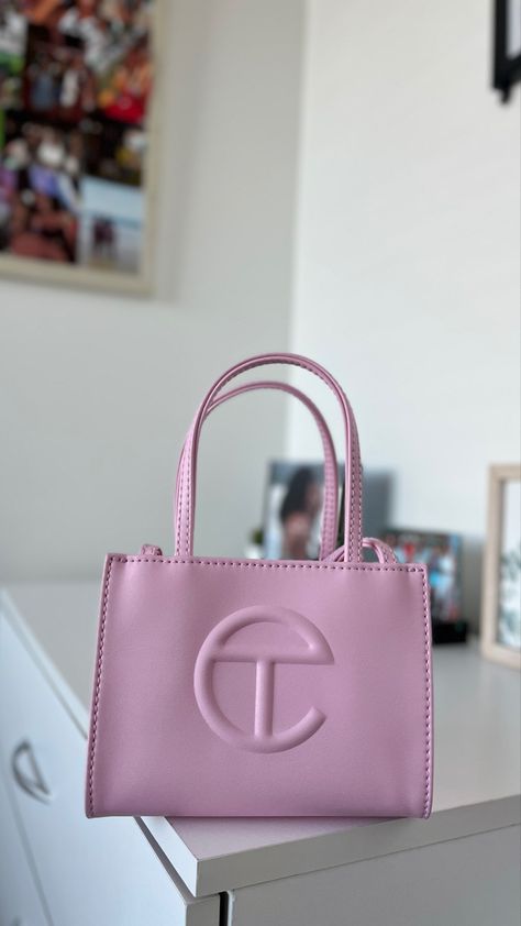 Pink Telfar Bag, Pink Telfar, Box Tattoo, Telfar Bag, Roses Gift, Insta Followers, Handbag Essentials, Cute Purse, Bags Diy