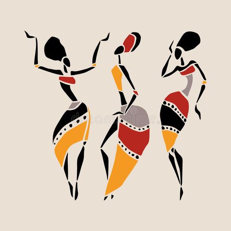 African Dancers, African Drawings, Worli Painting, Dancing Woman, Dancer Silhouette, Dancing Art, African Women Art, African Dance, Afrique Art