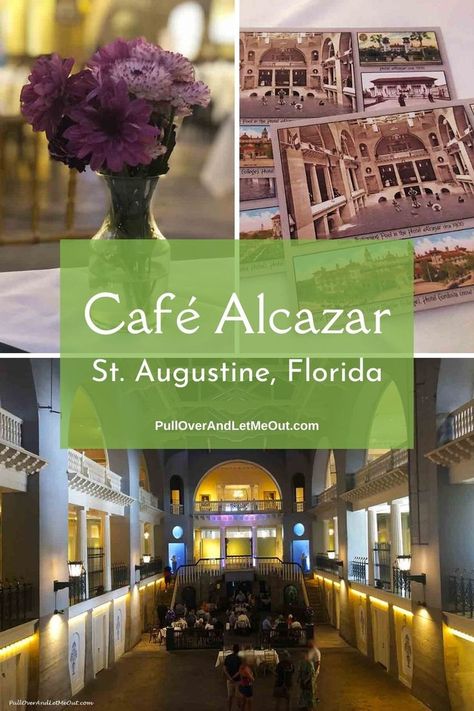 Travel to St. Augustine, Florida with PullOverAndLetMeOut to learn about a unique dining experience at the Café Alcazar in the Lightner Museum. The restaurant is located in what was once considered the largest indoor swimming pool in the world! Learn all about the one-of-a-kind dining environment and delicious food that will make you want to dive right in! St Augustine Restaurants, Lightner Museum, Indoor Swimming Pool, Romantic Weekend Getaways, Romantic Travel Destinations, St Augustine Florida, Indoor Swimming, In The Deep, Romantic Weekend