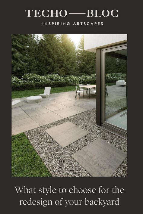 Techno Bloc Pavers, Backyard Office, New Garden, New Deck, Traditional Rustic, Garden Tips, Modern Traditional, Porch Ideas, Garden Patio