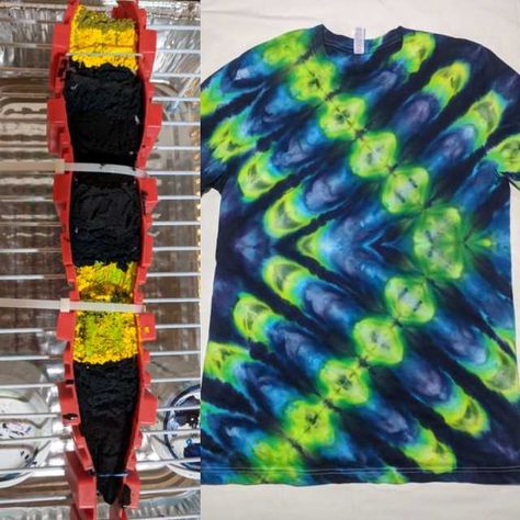 Tie-DIY: Incline Ice Dye - Imgur Tie Dye Instructions, Dyed Clothes, Tie Dye Folding Techniques, Tie Dye Tutorial, Tie Dye Shirts Patterns, Tye Dye Patterns, Tie Dye Patterns Diy, Diy Tie Dye Shirts, Dyeing Tutorials