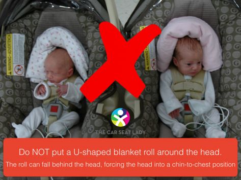 do not put u shaped roll around head.001 Newborn Car Seat Insert, Head Support For Car Seat Diy, Car Seat Head Support Diy, Infant Car Seat Safety, Car Seat Pillow, Premie Baby, Safe Car, Blanket Roll, Baby Bible