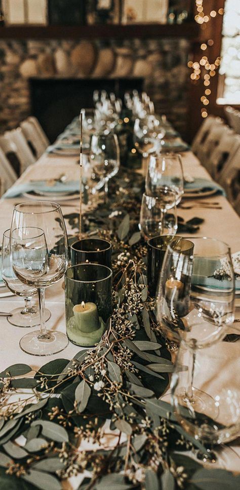 Reception Tables, Winter Wonderland Wedding, Wonderland Wedding, Place Settings, The Table, Winter Wonderland, The White, Wine, Green