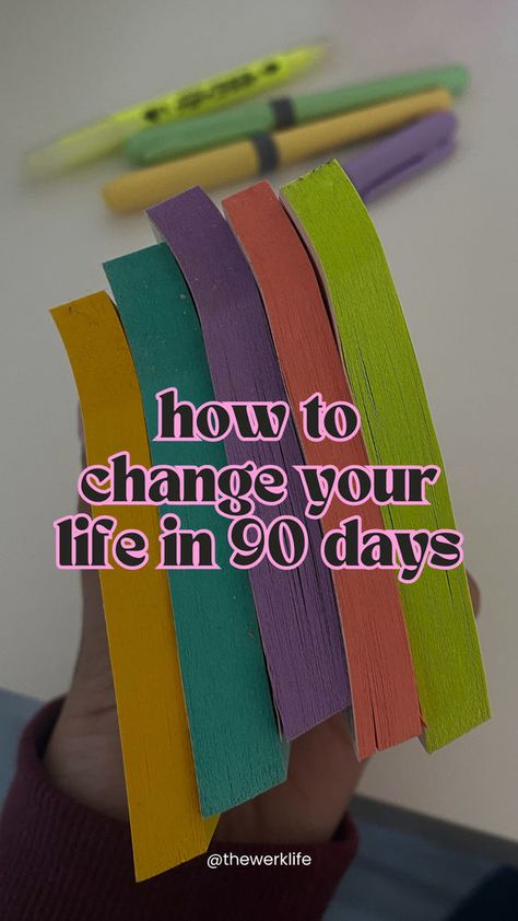 If you need to switch up your routine and are ready to create some new habits - here is how to change your life in 90 days. Self Change Ideas, Productive To Do List Ideas Aesthetic, How Change Your Life, How To Create Habits, Steps To Getting Your Life Together, How To Change Personality, How To Plan Your Month, How To Change My Life, How To Plan Your Life