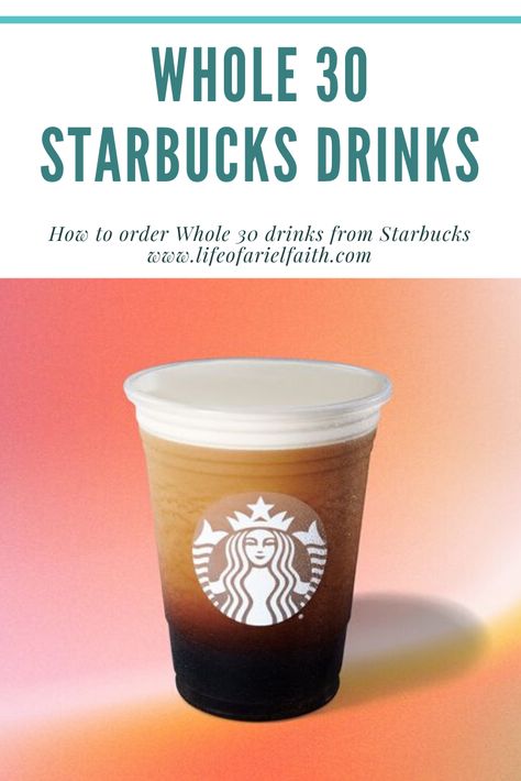 How to order a Whole 30 version Starbucks drinks and what to expect. Iced coffee, brewed coffee, cold brews, teas and much more! Whole30 Starbucks, Paleo Coffee Drinks, Whole 30 Coffee, Whole 30 Drinks, Starbucks Specialty Drinks, Low Calorie Starbucks Drinks, Paleo Coffee, The Whole 30, Starbucks Secret Menu Recipes