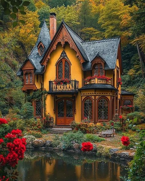 Aesthetic Home Exterior, Autumn Aesthetic Home, Cottagecore Living, Farmhouse Remodel, Home Exterior, Aesthetic Home, Autumn Aesthetic, Interior And Exterior, Beautiful Homes