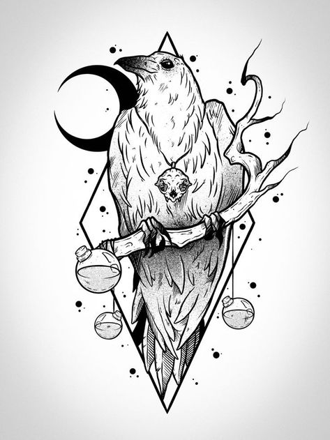 Cool Fantasy Tattoos, Dark Fantasy Tattoo Design, Gothic Fantasy Tattoo, Art Sketches Tattoo Design, Tattoo Dark Work, Occult Tattoo Ideas, Dark Tattoo Sketch, Dark Fantasy Tattoo Ideas, Occult Art Tattoo