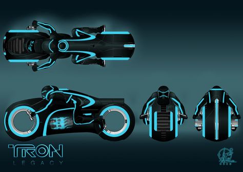 TRON: Legacy light cycle Tron Art, Tron Light Cycle, Tron Bike, Tron Uprising, Futuristic Vehicles, Tron Legacy, Light Cycle, Movie Artwork, Futuristic Motorcycle