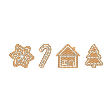 Baking Embroidery, Gingerbread Embroidery, Cookie Company, Christmas Embroidery Designs, Embroidery Gifts, Embroidery Software, Design Christmas, Star Stitch, Christmas Embroidery