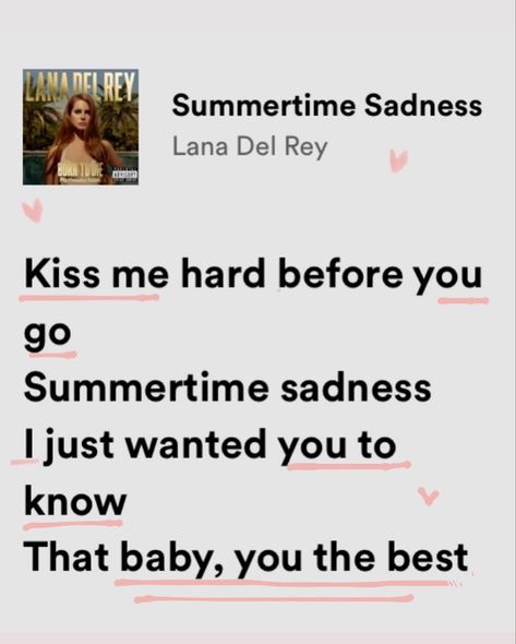 Girly Music, Lana Del Rey Lyrics, Meaningful Lyrics, Song Lyric Quotes, Music Album Covers, Favorite Lyrics, Lyrics Aesthetic, Music Mood, Music Heals